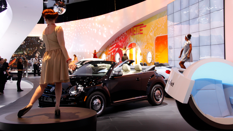 Illustration for article titled The Booth Professionals Of The LA Auto Show